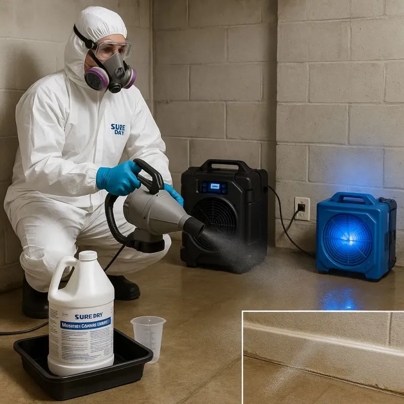 Sanitization and Odor Removal process in North New Hyde Park, NY